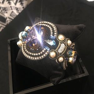 💯 real IZABELA FELINSKI💎TANZANITE Crystal bracelet. Never been worn. With box